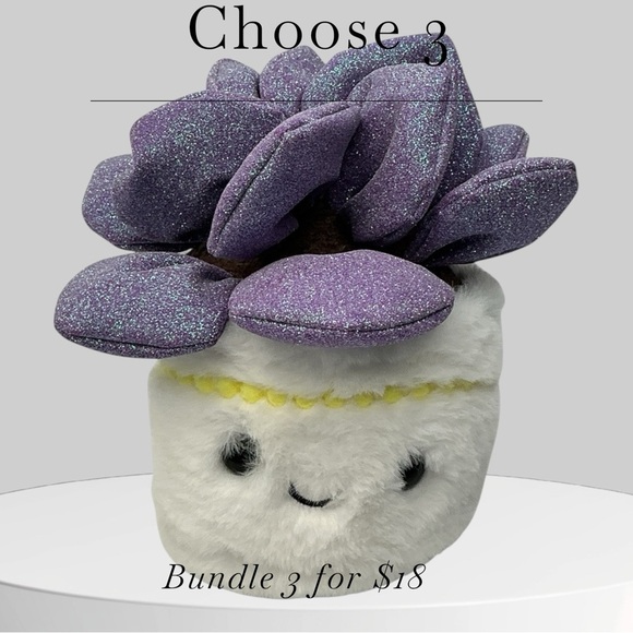 FAO Schwarz Sparklers Plant Echeveria Succulent 7 inch - Picture 1 of 10